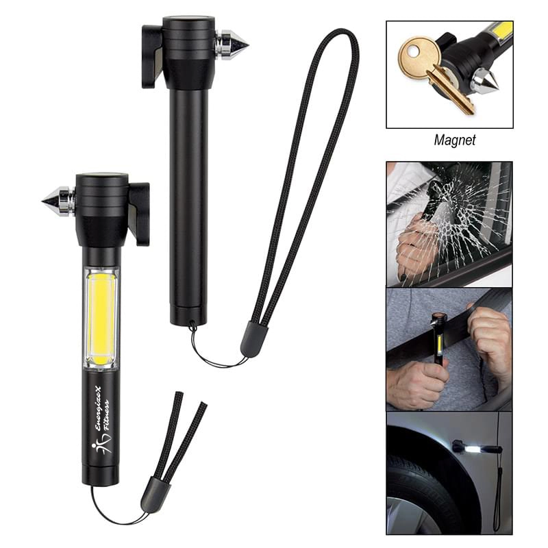 Emergency Tool with Portable Flashlight