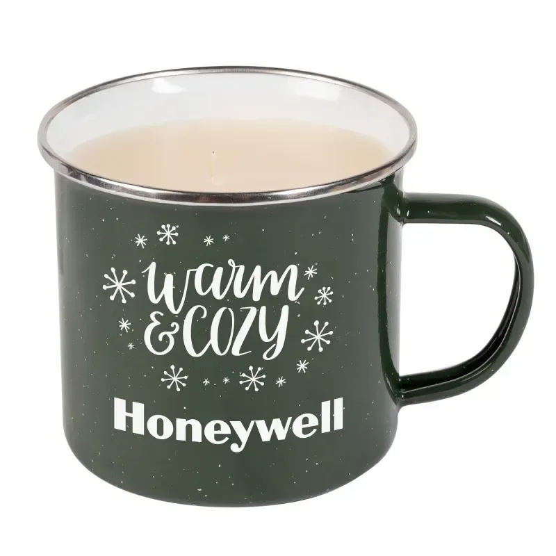 Enamel Camping Mug Candle With Custom Gift Box — view 7