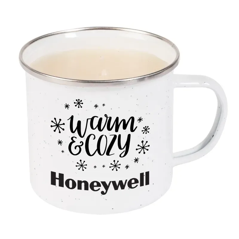 Enamel Camping Mug Candle With Custom Gift Box — view 9