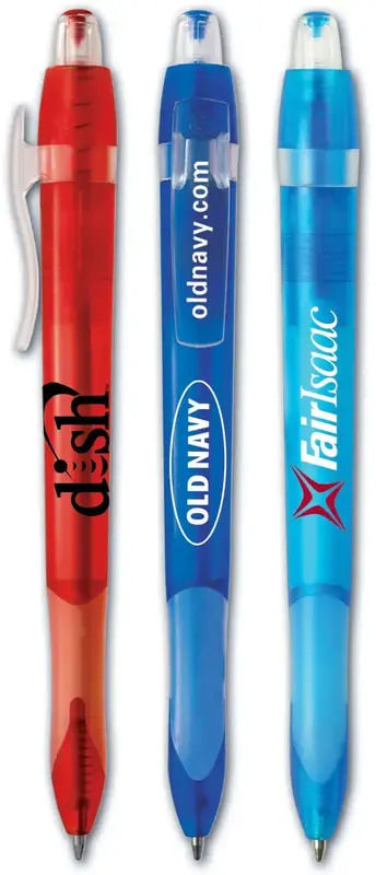 Comfort-Grip Retractable Promotional Pen with Easy-Glide Ink by PPI