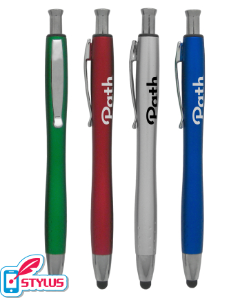 Ergonomic Stylus Click Pen - Bulbous Design