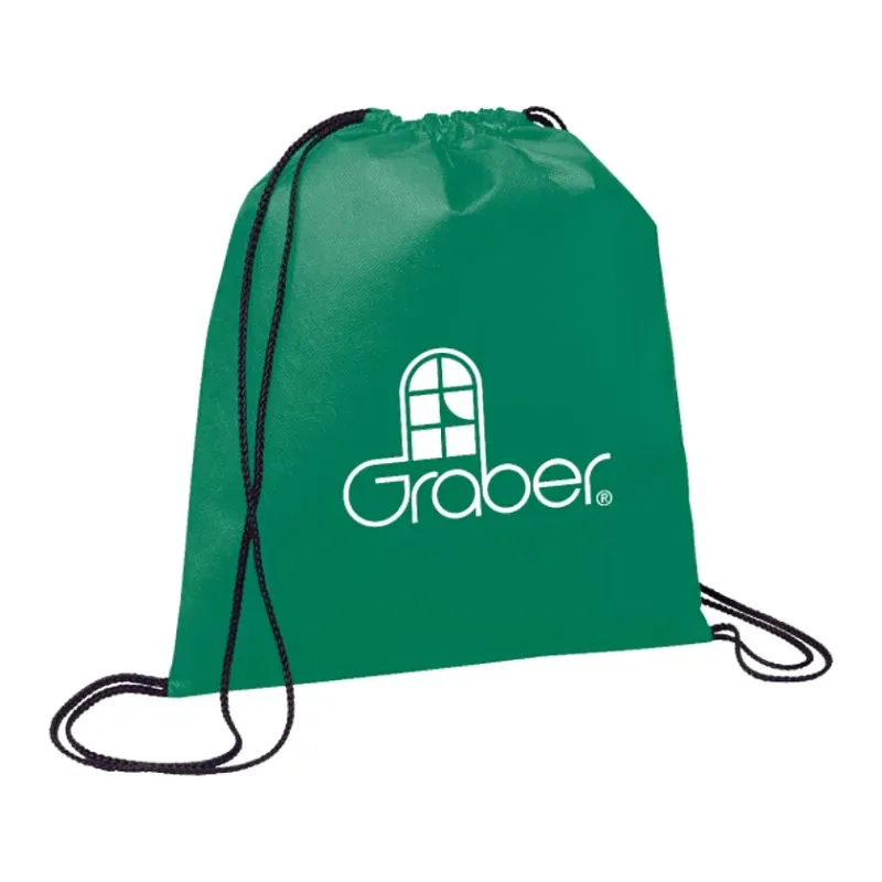Evergreen Non-Woven Drawstring Bag — view 7