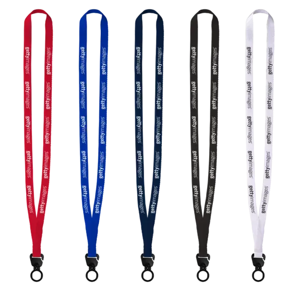 Evolution12 - 1/2" Polyester Welded Lanyard with Trapezoid and Plastic O-Ring