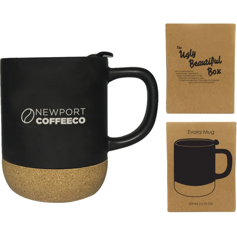Evora 325ml (11 fl oz) Cork Base Ceramic Mug — view 4