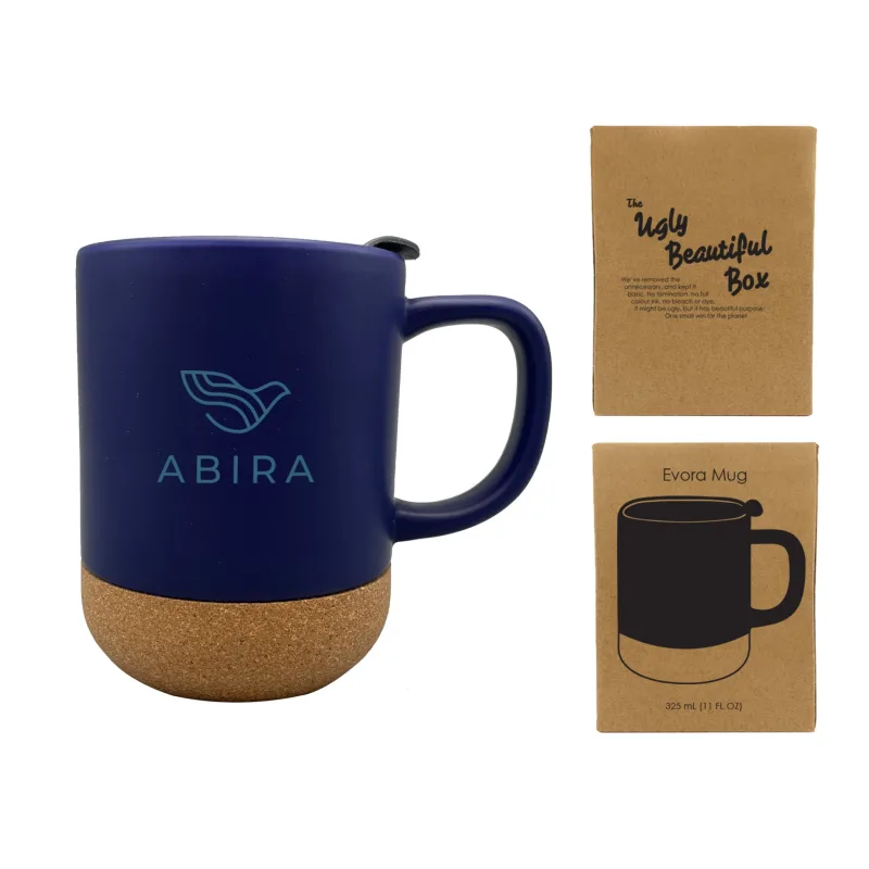 Evora 325ml (11 fl oz) Cork Base Ceramic Mug — view 5