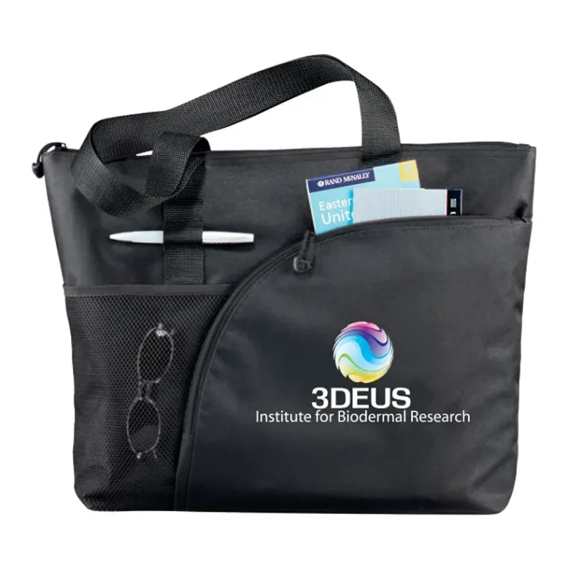 Custom Excel Sport Zippered Business Tote — view 4