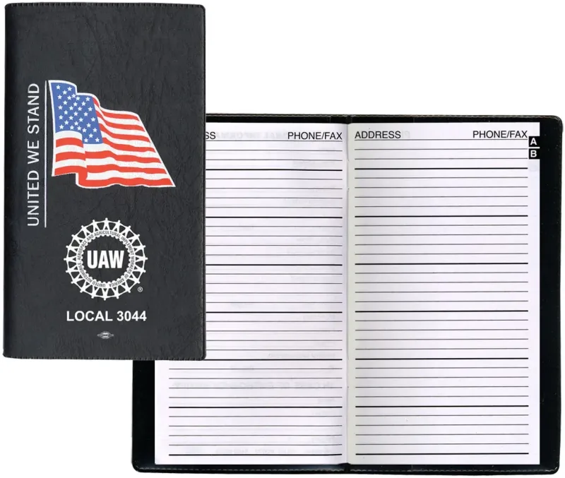 Custom Address Book with Pre-Printed Flag — view 2