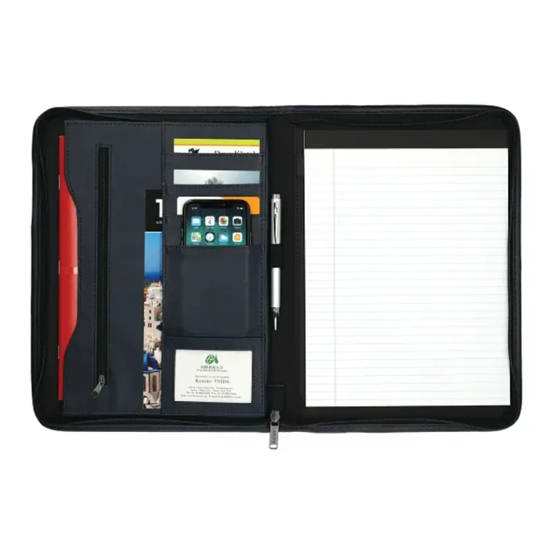 xecutive DuraHyde Zippered Padfolio with FSC® Mix Paper — view 4