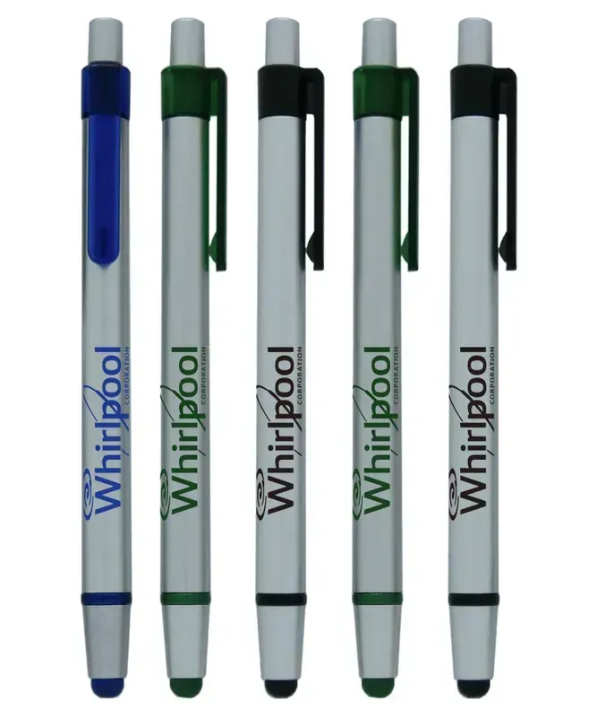 Executive Stylus Click Pen - Silver Color