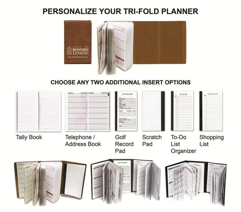 Custom Tri-Fold Pocket Planner Combo — view 8