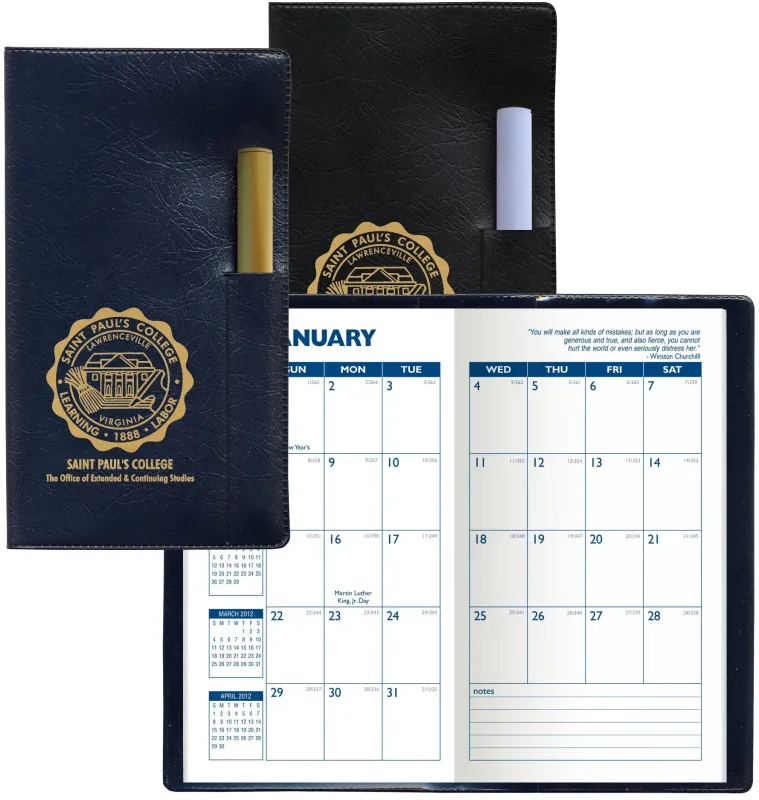 Custom Monthly Planner with Pen Cover — view 4