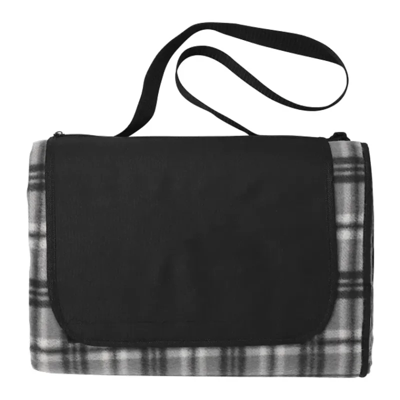 Custom Extra Large Plaid Picnic Blanket - 70" x 80" — view 3