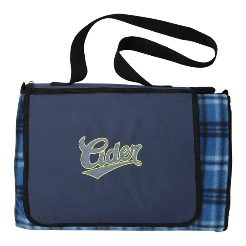 Custom Extra Large Plaid Picnic Blanket - 70" x 80" — view 5