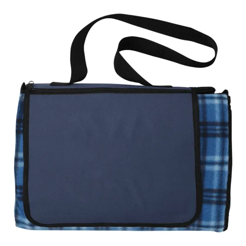Custom Extra Large Plaid Picnic Blanket - 70" x 80" — view 6