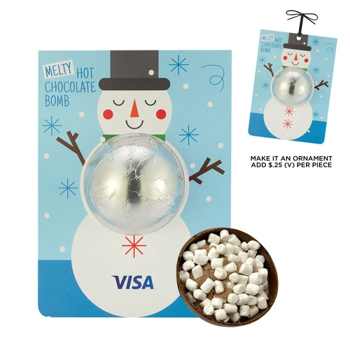 Festive Hot Chocolate Bomb Billboard Card