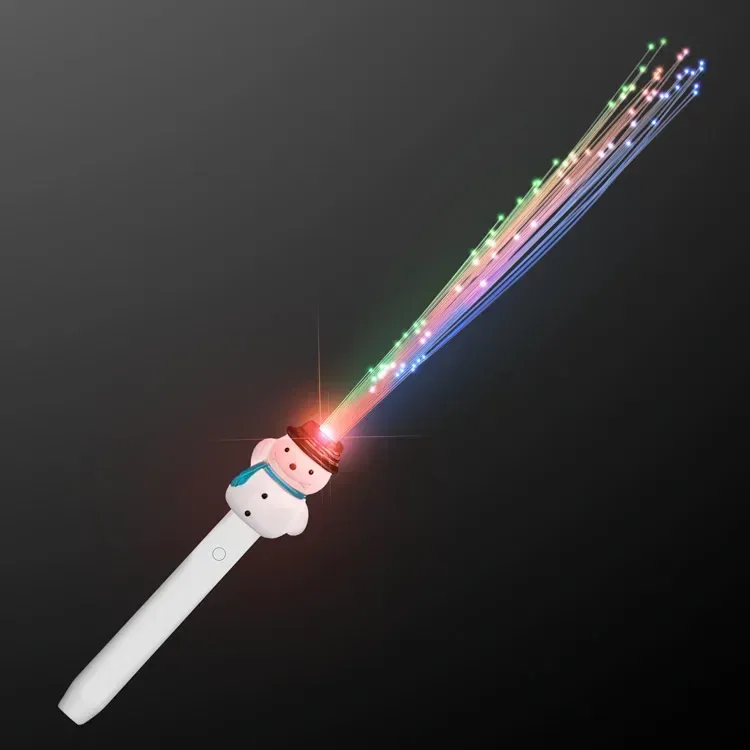 Fiber Optic Snowman Light Wand — view 2
