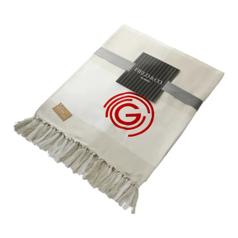Branded Organic Cotton Throw Blanket - Field & Co.® (60"x70") — view 3