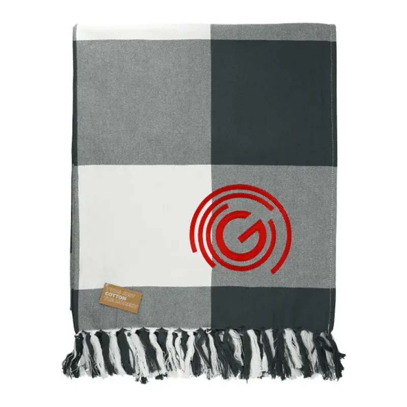 Branded Organic Cotton Throw Blanket - Field & Co.® (60"x70") — view 4