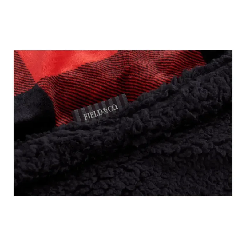 Personalized Buffalo Plaid Sherpa Blanket by Field & Co. — view 2