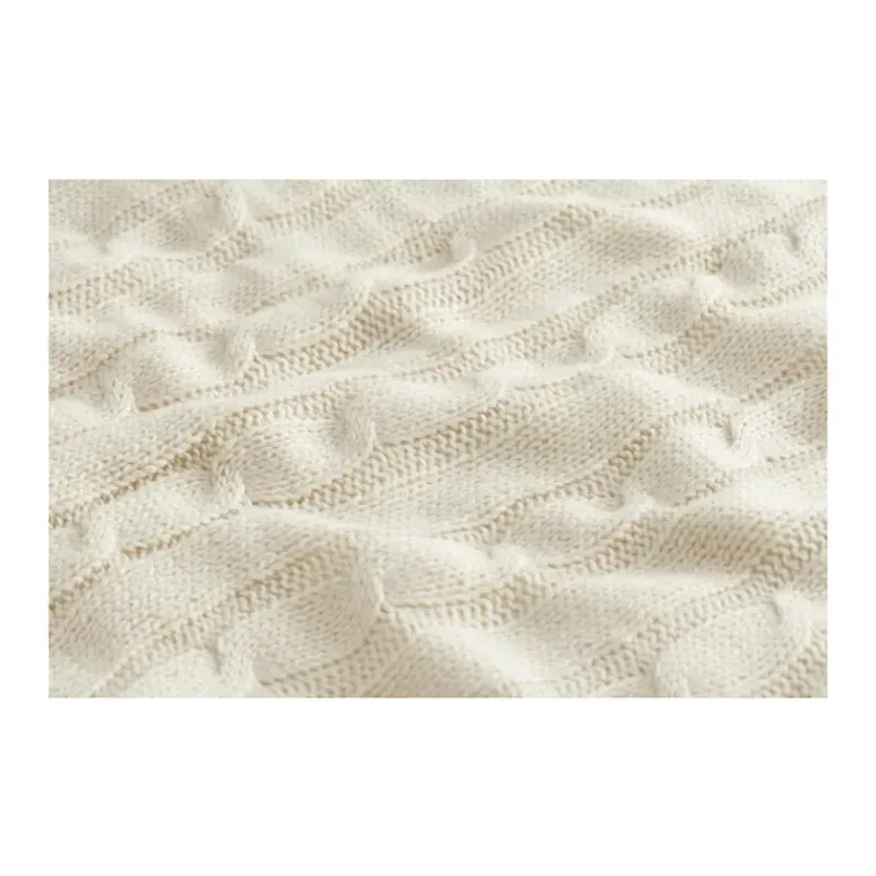Branded Field & Co. Sherpa Blanket - Cable Knit Design — view 14
