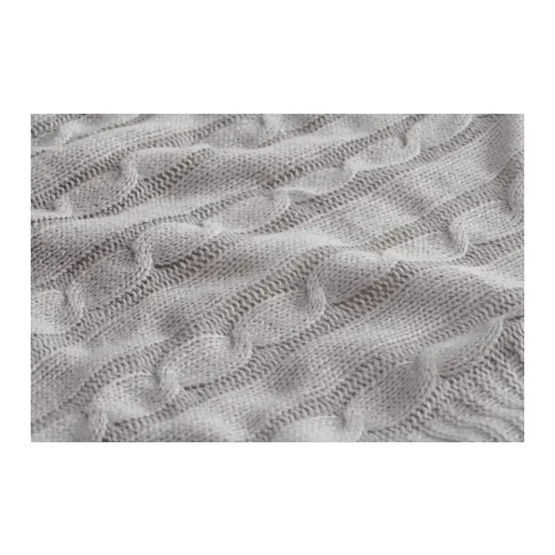 Branded Field & Co. Sherpa Blanket - Cable Knit Design — view 3
