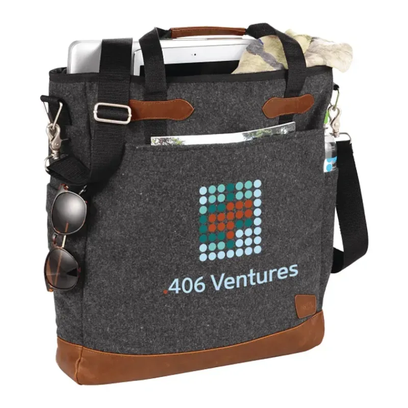 Branded Field & Co. Campster 15" Wool Computer Tote — view 9