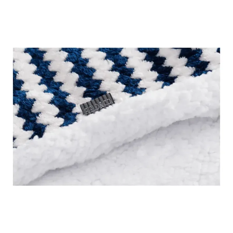Custom Field & Co. Chevron Striped Sherpa Blanket - 50" x 60" — view 12