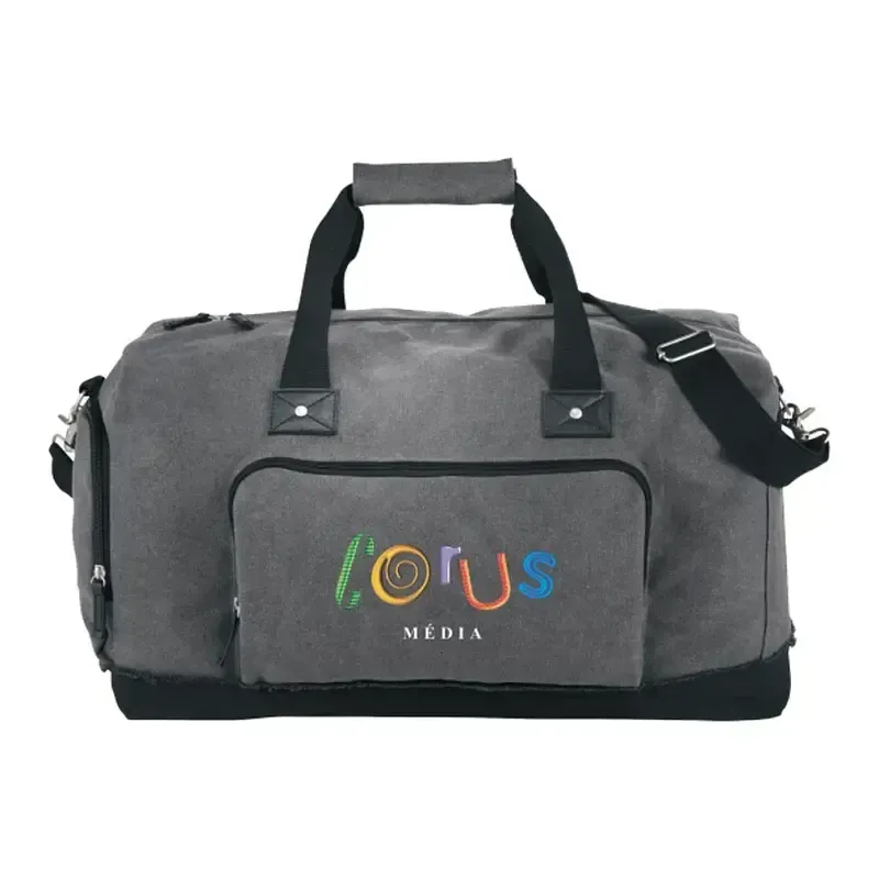 Custom Field & Co. Hudson Weekender Duffle Bag with Shoe Compartment - 21"