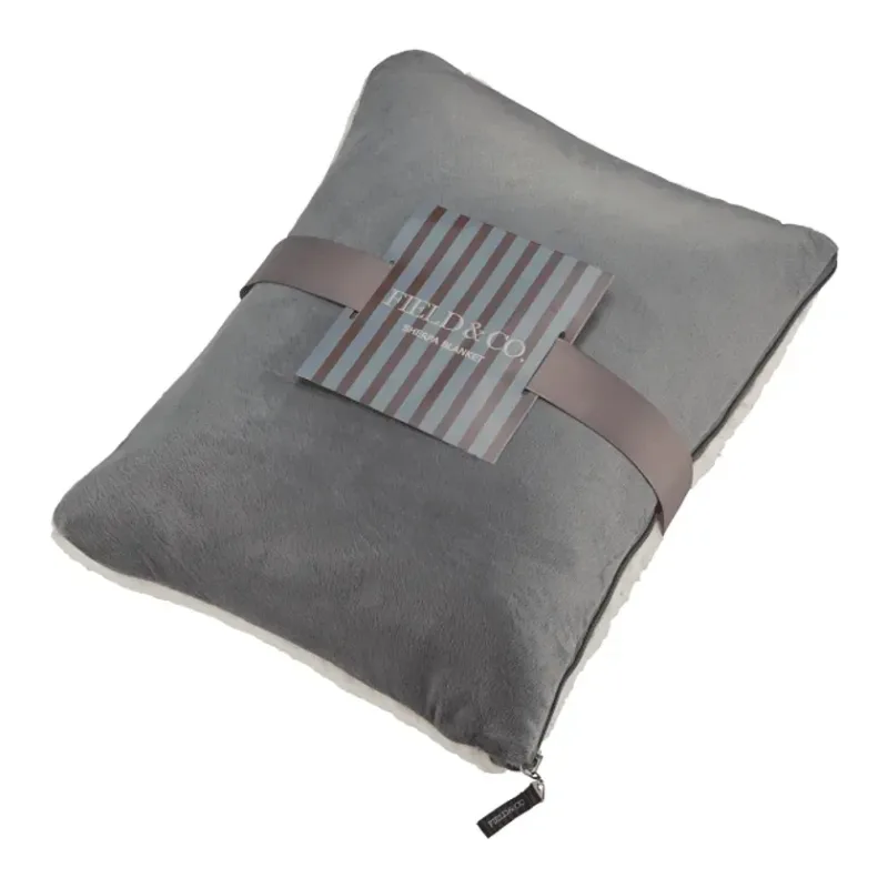 Branded Sherpa on the Go Blanket - Turns Into a Pillow — view 3
