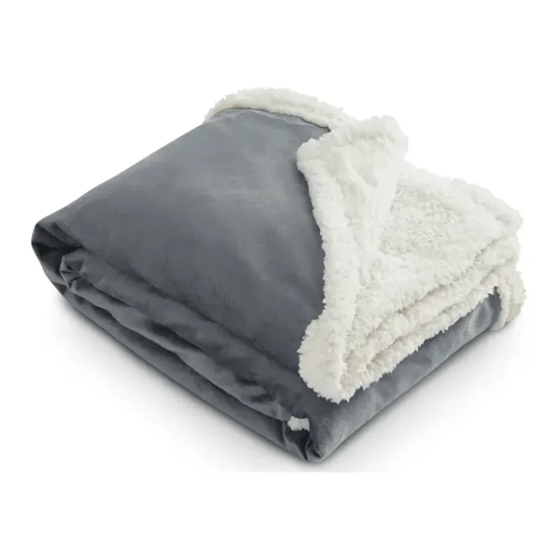Branded Sherpa on the Go Blanket - Turns Into a Pillow — view 5