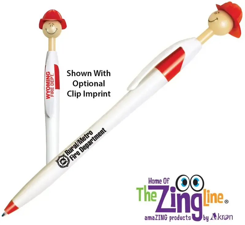 Customizable Fire Chief Smilez Pen for Fire Safety Promotions