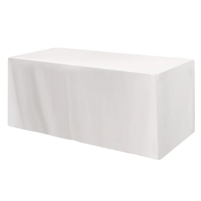 Fitted Poly/Cotton 4-sided Table Cover - fits 6' standard table — view 8