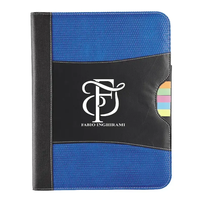 Custom FSC Mix Flare Organization Padfolio with Sticky Flags