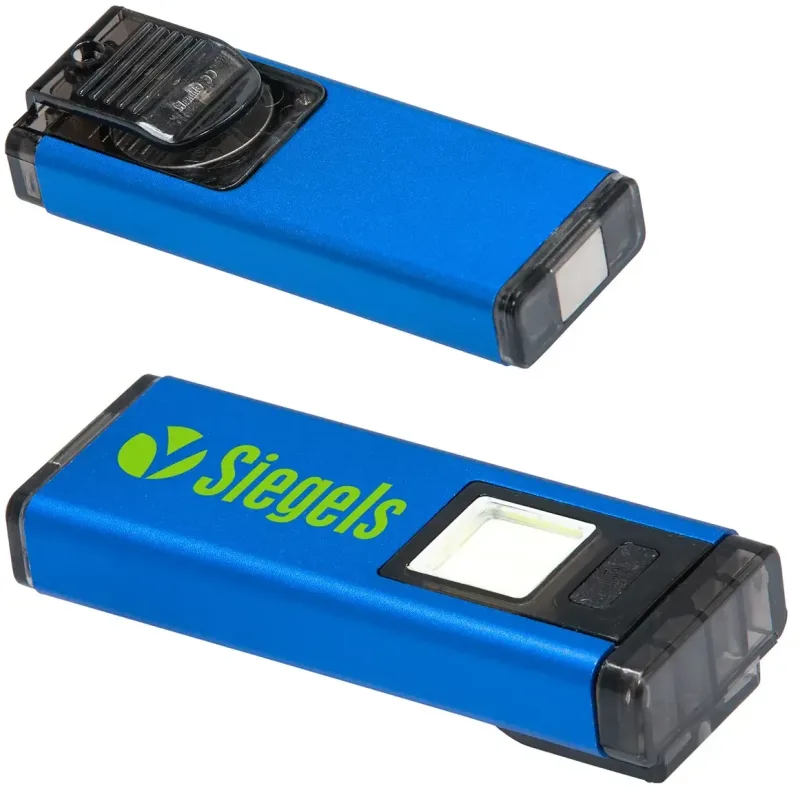 Custom COB Flashlight with Clip & Magnet — view 2