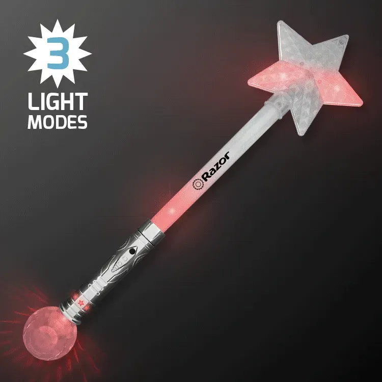 Flashing Lights Jumbo Star Wand 21" — view 4