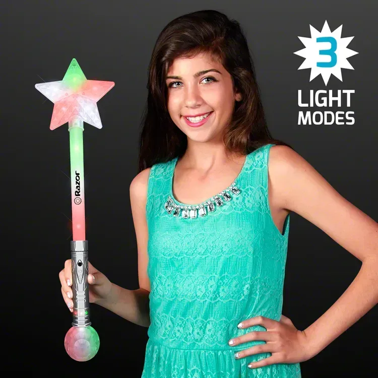 Flashing Lights Jumbo Star Wand 21" — view 5