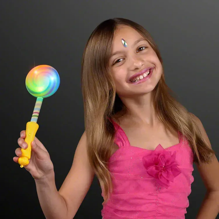 Flashing Lollipop Light Up Wand 9.25" — view 3