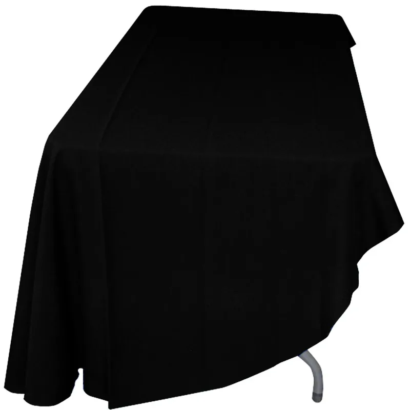 Flat 3-sided Table Cover - fits 6 foot standard table: Polyester — view 3
