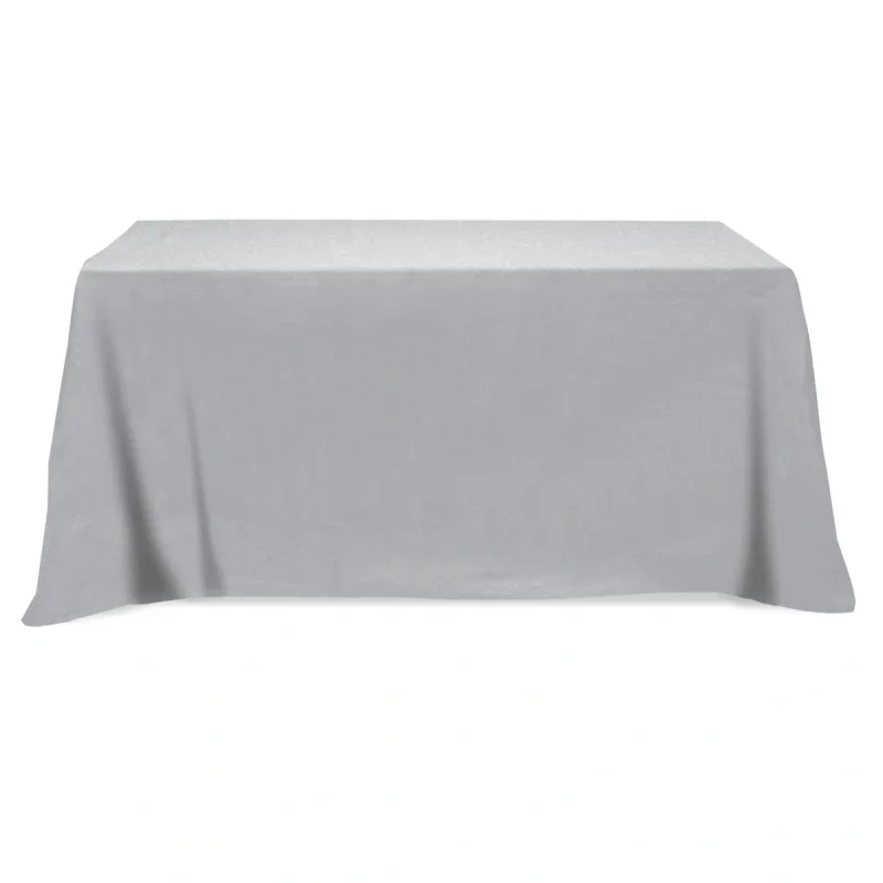 Flat Poly/Cotton 3-sided Table Cover - fits 6' standard table — view 2