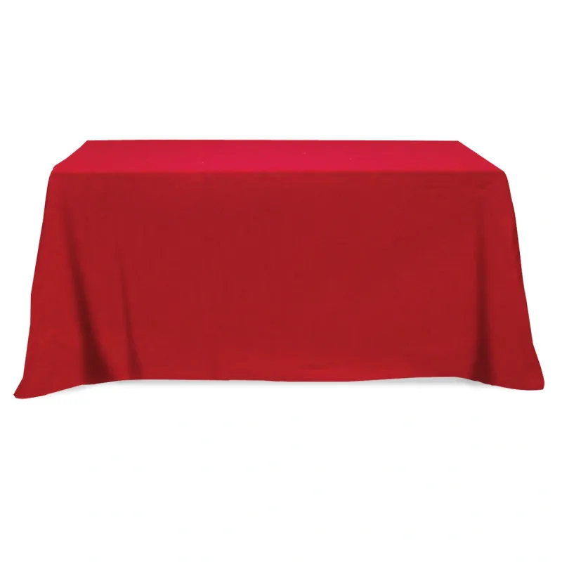 Flat Poly/Cotton 3-sided Table Cover - fits 6' standard table — view 5