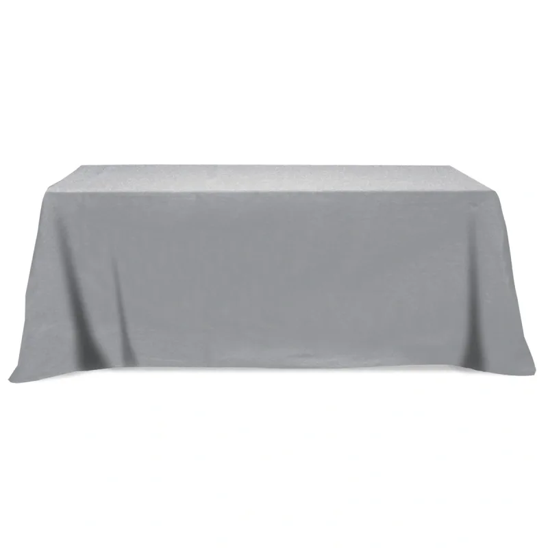 Flat Poly/Cotton 3-sided Table Cover - fits 8' standard table — view 4