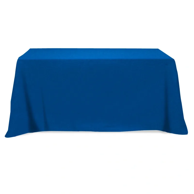Flat Poly/Cotton 4-sided Table Cover - fits 6' standard table — view 3
