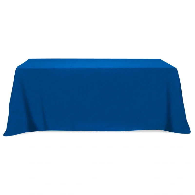 Flat Poly/Cotton 4-sided Table Cover - fits 8' standard table — view 3
