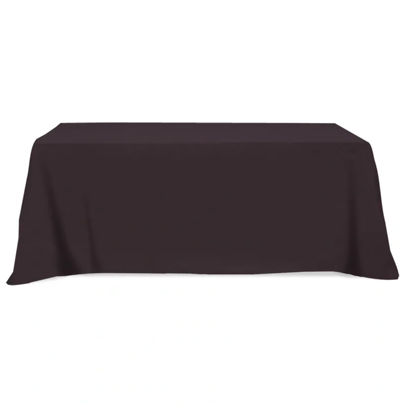 Flat Poly/Cotton 4-sided Table Cover - fits 8' standard table — view 5