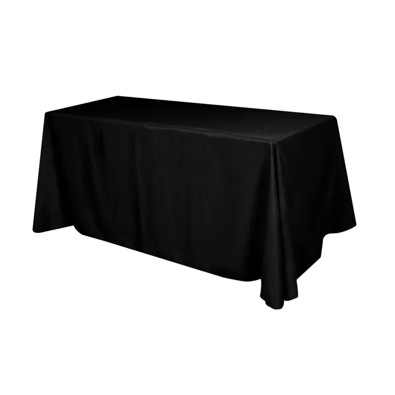 Flat Polyester 4-Sided Table Cover - fits 6' standard table — view 2