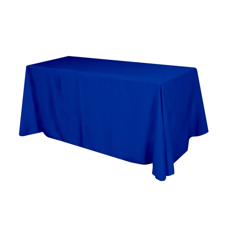 Flat Polyester 4-Sided Table Cover - fits 6' standard table — view 3