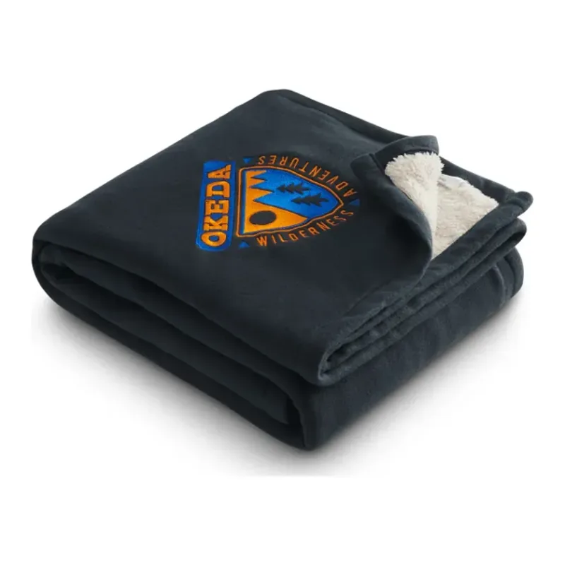 Personalized Fleece-Sherpa Blanket (60" x 50") — view 11