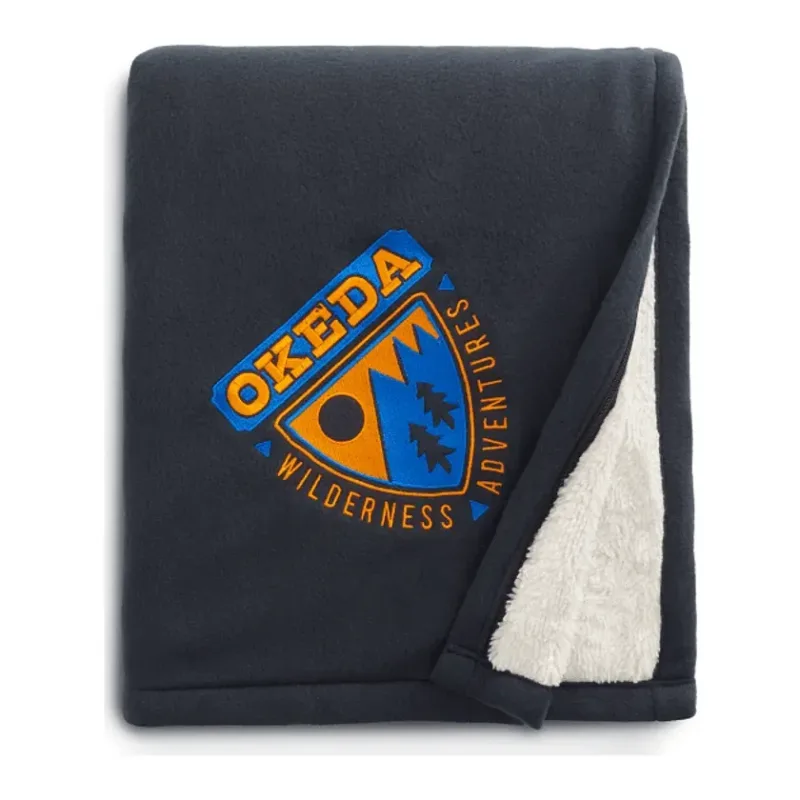 Personalized Fleece-Sherpa Blanket (60" x 50") — view 13