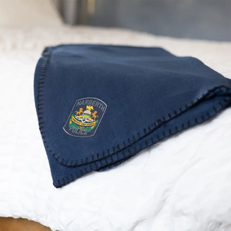 Fleece Stadium Blanket With Woven Patch — view 2