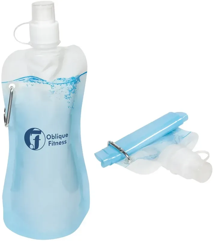 Custom Flex Water Bottle (16oz) with Carabiner — view 3